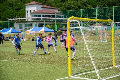 힐마루배 장애인 축구대회 경기 모습